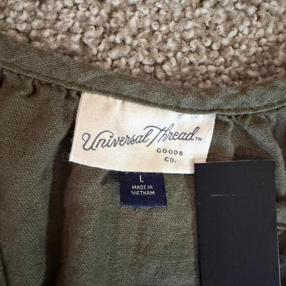 Universal-thread Women's Green and Khaki Casual-dresses - Picture 4 of 7